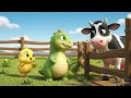 Baby Dino Meets Farm Friends! 🦖🐮 | Dinosaur Farm Story EP3