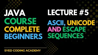 Java Programming Tutorial ASCII Unicode Escape Sequences in Java