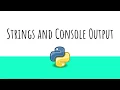 Python Flipped Lesson Strings Console Output
