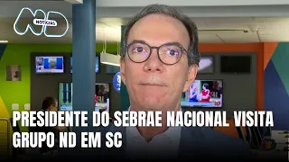 Presidente do Sebrae Nacional, Décio Lima, visita sede do Grupo ND em SC