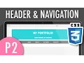 CSS Header Horizontal Navigation Menu PART 2 XO PIXEL