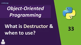 Destructor in Python Object Oriented Programming in Python How Destructor Works