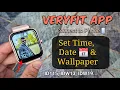 VeryFit Smartwatch How To Connect To Phone Set Time Date Wallpaper Veryfit ID115 IDW119