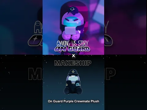 Among Us Story x Makeship | On Guard Purple Crewmate Plush 💜