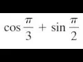 cos sin find the exact value