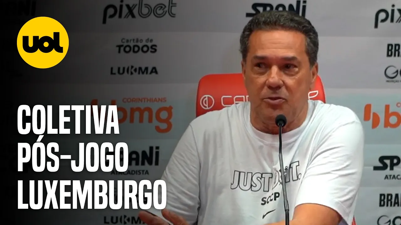 CORINTHIANS: LUXA CRITICA ÁRBITRO E LAMENTA EMPATE: 'TEM QUE FURAR A BOLA'