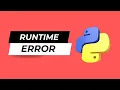 How to Handle Runtime Errors in Python Python Programming Basics with CODiiN