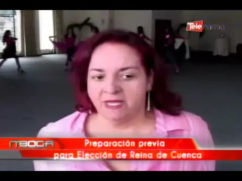 Preparación previa para elección de Reina de Cuenca