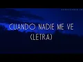 Alejandro Sanz - Cuando Nadie Me Ve // Letra