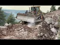 Download Lagu Mountain Road: Caterpillar D6R Bulldozer \u0026 Hamm 3520 Roller in Action (4K) - Sotiriadis Const.