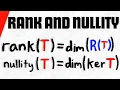 Rank and Nullity of Linear Transformations Linear Algebra
