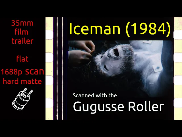 Iceman (1984) 35mm film trailer, flat hard matte, 1688p