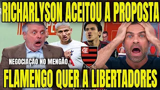 🚨 RICHARLYSON CHEGA AO RIO! FLAMENGO SE PREPARA PARA O DUELO CONTRA O IND. DEL VALLE!