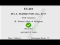 2017 Dcrust MCA 5th Sem Advance Java Question Paper