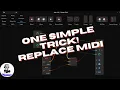 Tip Replace midi from one note to another using Note Grid in Bitwig
