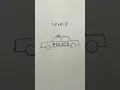 Police Cars DRAW evolution LEVEL 0 to 7