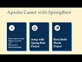 Apache Camel With Spring Boot-01 Hello World in Apache Camel Apache Camel With Spring Boot Setup
