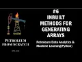 Lecture 6 Numpy 3 Inbuilt Methods for generating Arrays Data