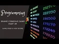 Visual Basic Programming Creating Snake Console Game - Part 5