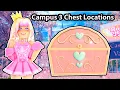 EASY GUIDE Chest Locations In Campus 3 Update Part 1 Royale High
