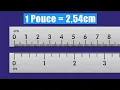 Convertir les Pouces en Centimetres