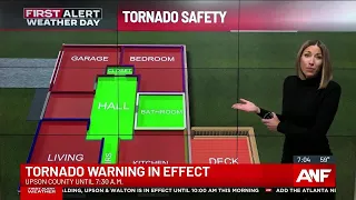 First Alert Meteorologist Ella Dorsey explains how to stay safe during tornado warning