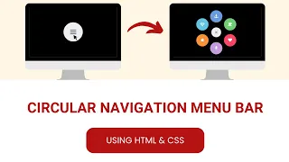 Animated Circular Navigation Menu using Html CSS Simple Radial Menu Web Designing Tutorial