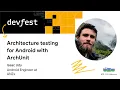 Isaac Udy - Architecture testing for Android with ArchUnit