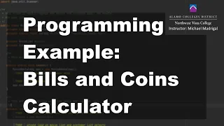 Java 1 Online 2 09 Data and Expressions Bills and Coins Calculator