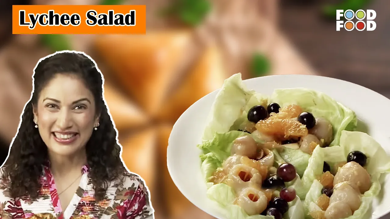 Tastiest Lychee Salad Recipe   Healthy and Easy Recipe of Lychee & Ginger Salad   FoodFood Recipes