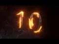 Fire countdown text
