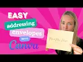 EASY Addressing wedding envelopes with a Canva template