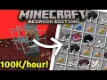 INSANE Piglin Bartering Farm in Minecraft bedrock 1 0 100K Items Per Hour