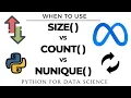 SIZE vs COUNT vs NUNIQUE How to Decide - Meta Interview