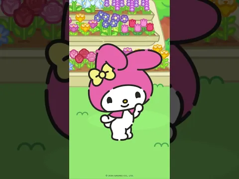 Chococat's new flower garden is blooming! 🌸 #HelloKittyandFriends #Sanrio #Chococat