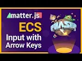 ECS Input with Arrow Keys using Matter js in Phaser 3