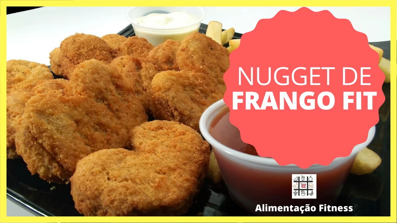 NUGGET DE FRANGO FIT RECEITA ALIMENTAÇÃO FITNESS