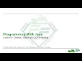 Programming With Java Lesson 6 - Classes Objects and OOP Principles