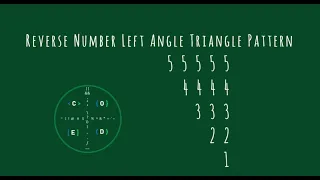 63 Number Left Angle Triangle Pattern without any pre-defined method using while loop in Python