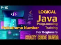 Palindrome number in java Java Program to Check Number is Palindrome or Not Logical Program