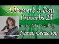 Proverbs 23 in NIV Bible read by Nancy Grace Joy