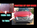 PAINTED my CRV S HOOD with EBAY PAINT OFF-ROAD BUILD 2003 honda crv