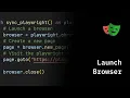 Playwright Python - Launch Browser