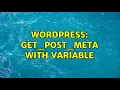 Wordpress get - post