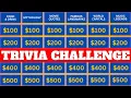Jeopardy Style Quiz - General Knowledge