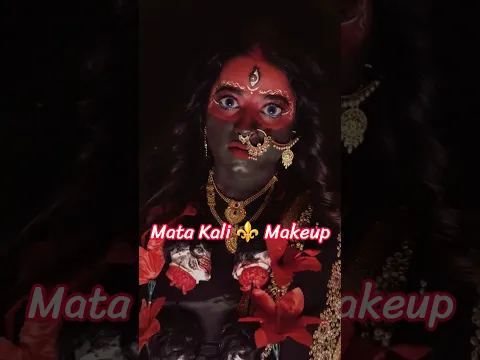 Kali Mata makeup look ⚜️❤️ Durga Puja Day 7 #navratrispecial #maakali #durgapuja