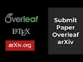 HOW TO Submit Paper From Overleaf to arXiv