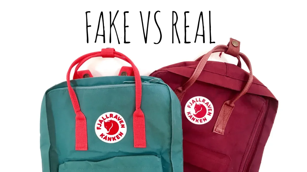 Real vs fake Fjallraven kanken bag. 