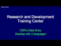 CSPro develop with multy languages