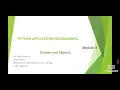 Python Application Programming